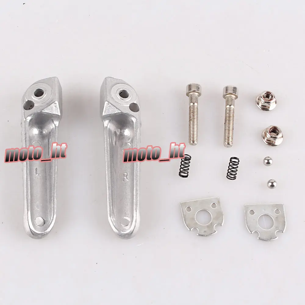 Задняя Подножка для мотоцикла GZYF Yamaha YZF R1 2002 2012 & R6 2003 2011 серебристый|rear footpegs|rear