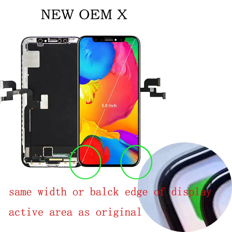 Новый OEM 100% тест ЖК-Замена для iPhone X XS MAX XR ЖК-дисплей Замена с сенсорный дисплей