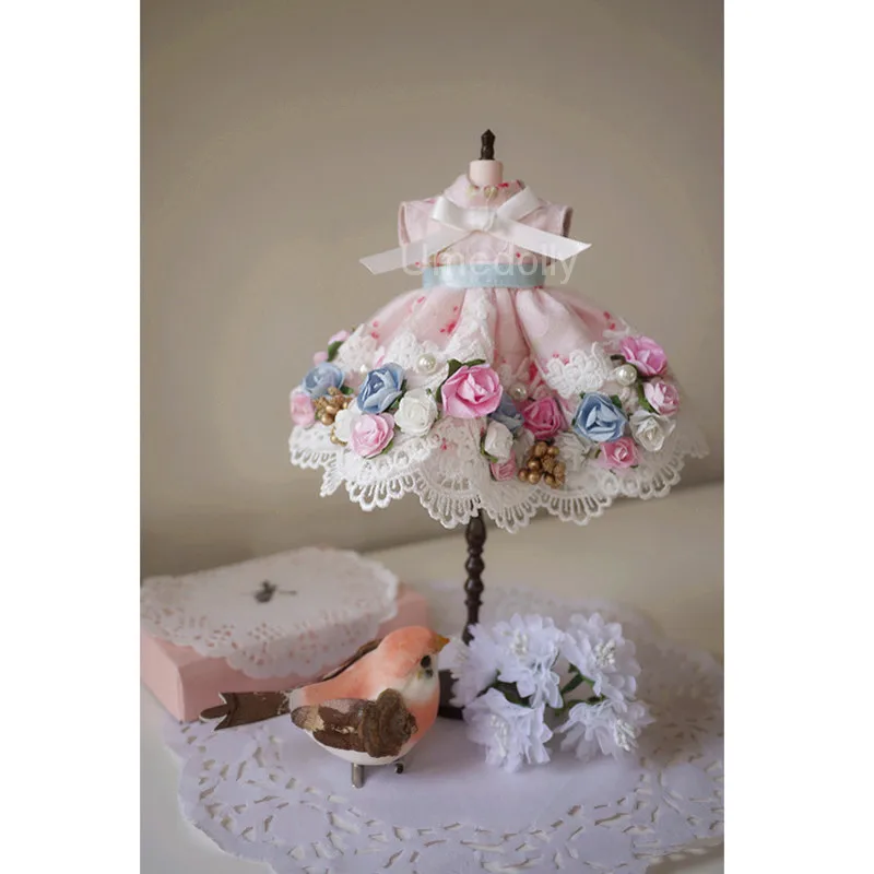1 шт. Модное шифоновое платье с цветами для кукол Blyth Azone Licca 30 см аксессуары