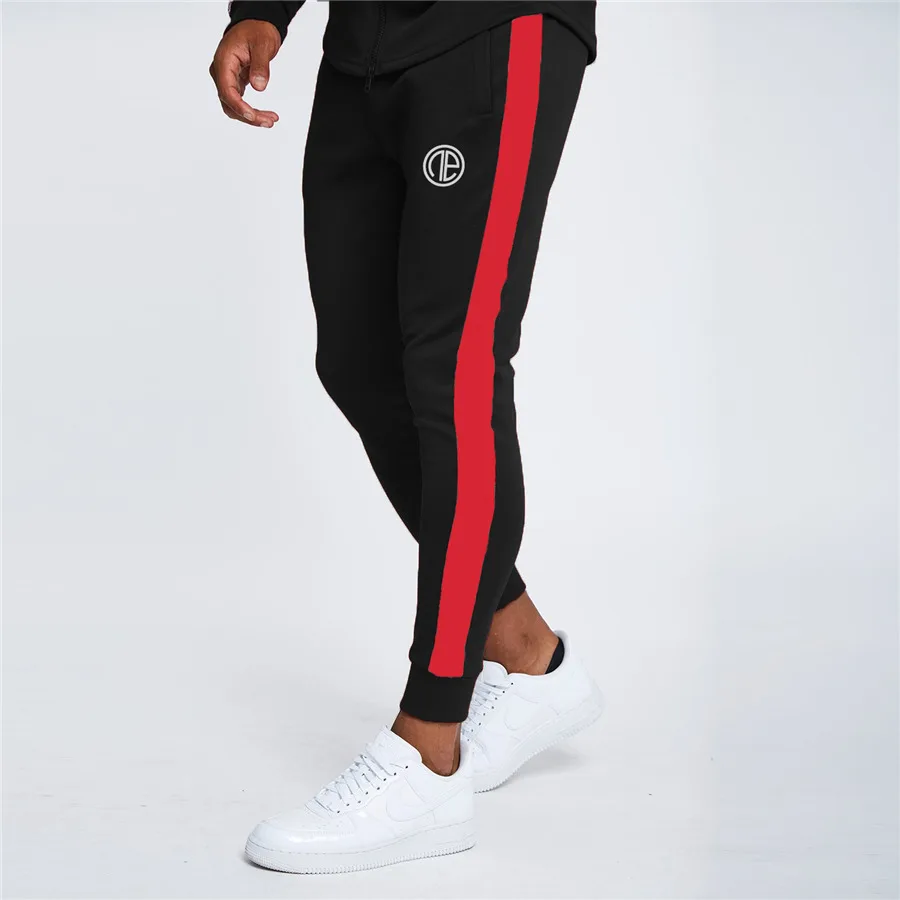 Black 2 Pants Новые мужские повседневные штаны тренировочные спортивные штаны для спортзала джоггеры брюки спортивные Леггинсы Спортивная одежда мужские брюки для бега длинные брюки - Цвет: Black 2 Pants
