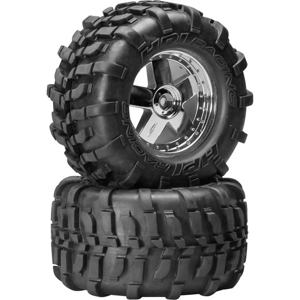 HPI Savage X4.6 XL 5,9 Monster Truck 1/8 RC колеса/шины 4 шт. подходит для HSP REDCAT LOSI OFNA hRAXXAS HOBAO NANDA E63 G5 FLUX - Цвет: 2PCS