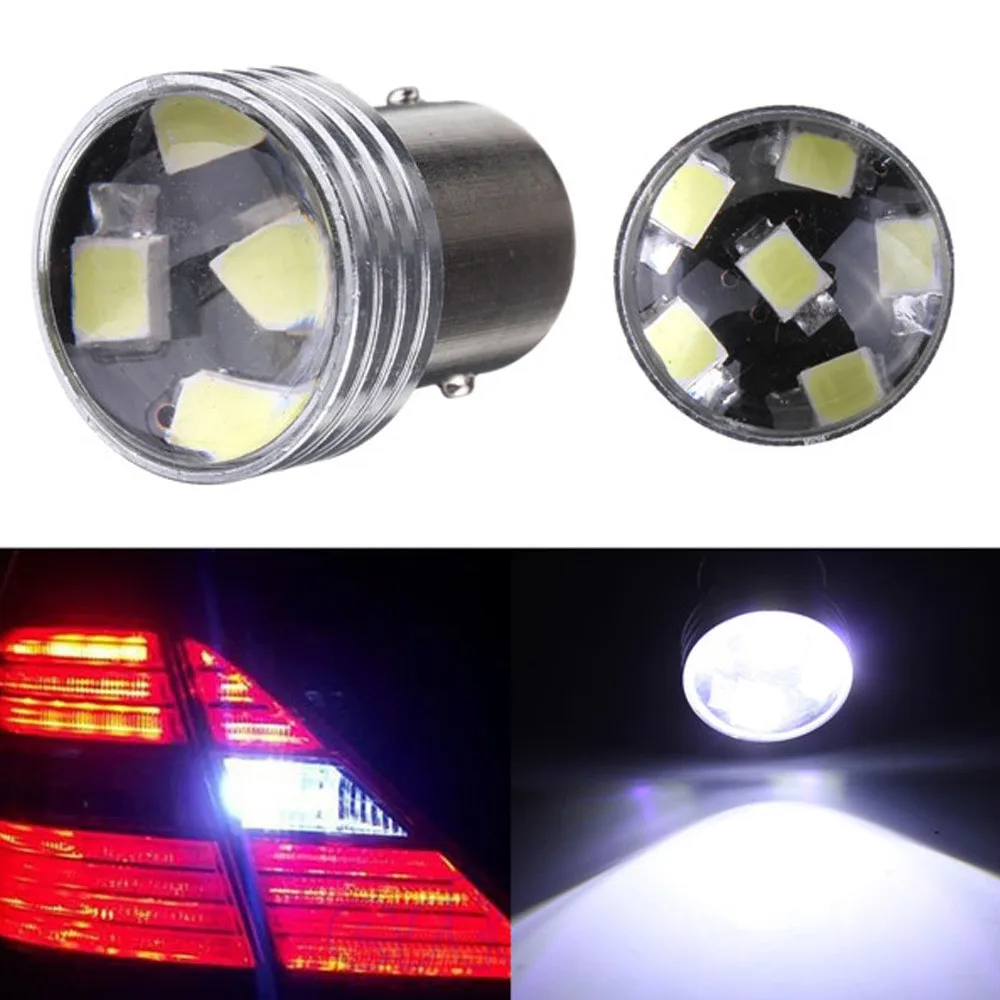 Абсолютно Новый 2x DC12V Белый 1156 P21W 6-SMD светодиодный 2835 проектор автомобильный
