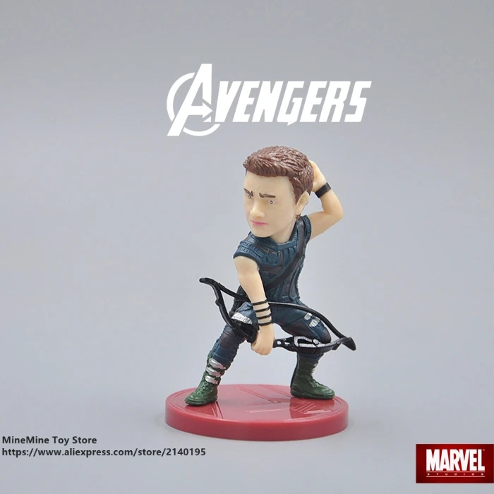 Marvel Мстители Hawkeye 5 см фигурка осанки коллекция украшений аниме игрушки модель