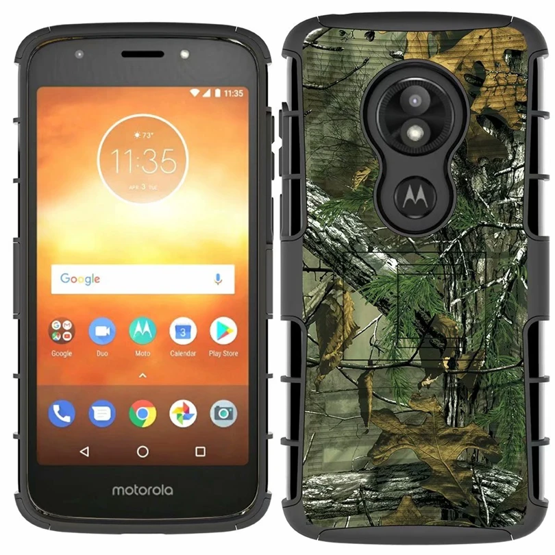 Для Motorola Moto E5 Play/E5Play чехол Гибридный Heavy Duty 3 в 1 военный Камуфляжный жесткий