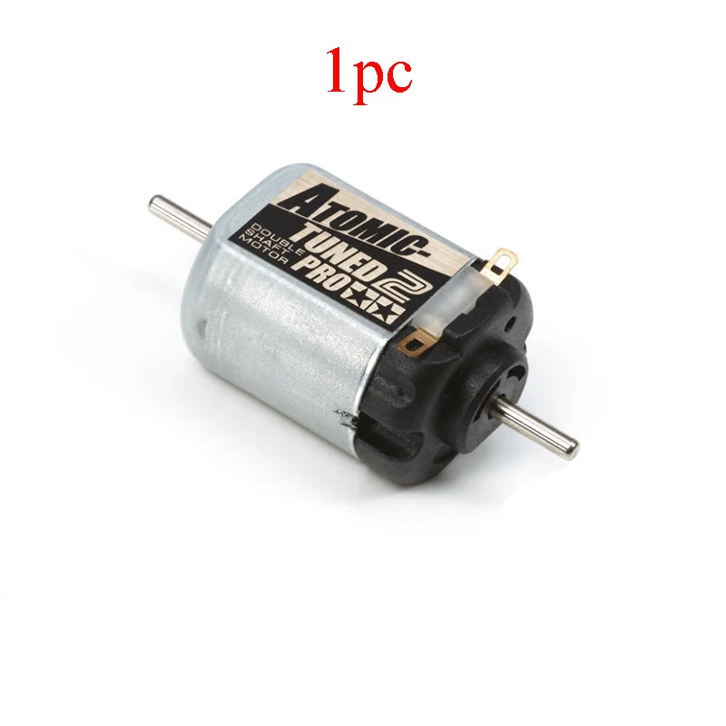 

1PC 15489 Motor Black Silver Dual-Head Duoble Shaft for RC Model Cars Spare Parts DIY Tamiya Mini 4WD Racing