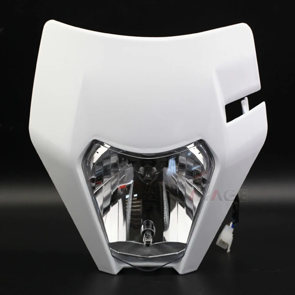 Headlights Assembly Маска на фару фара в сборе для KTM EXC 125 200 EXC 250 300 EXC 450 500- аксессуары для мотоциклов передние фары - Цвет: Headlights Assembly