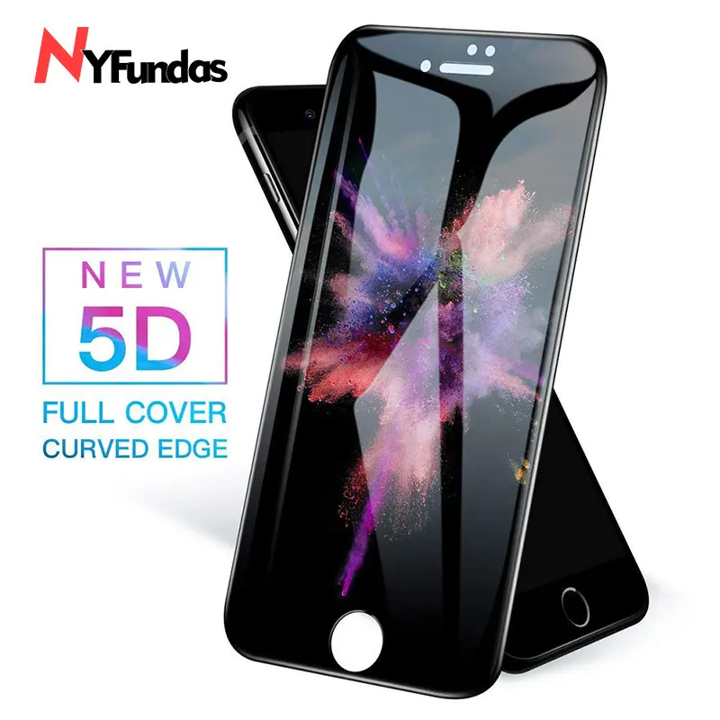 NYFundas 2 шт. для iPhone 7 закаленное Стекло 5D полное покрытие Экран протектор защита XS Max