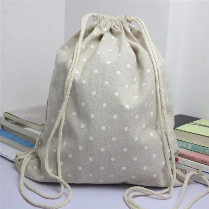 Унисекс Ретро сумка на шнурке с рисунком женский рюкзак для девочки подростка 2017