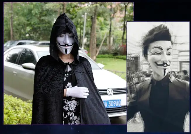 Лидер продаж Маски для вечеринок V значит вендетта Анонимные Маска Гая Фокса