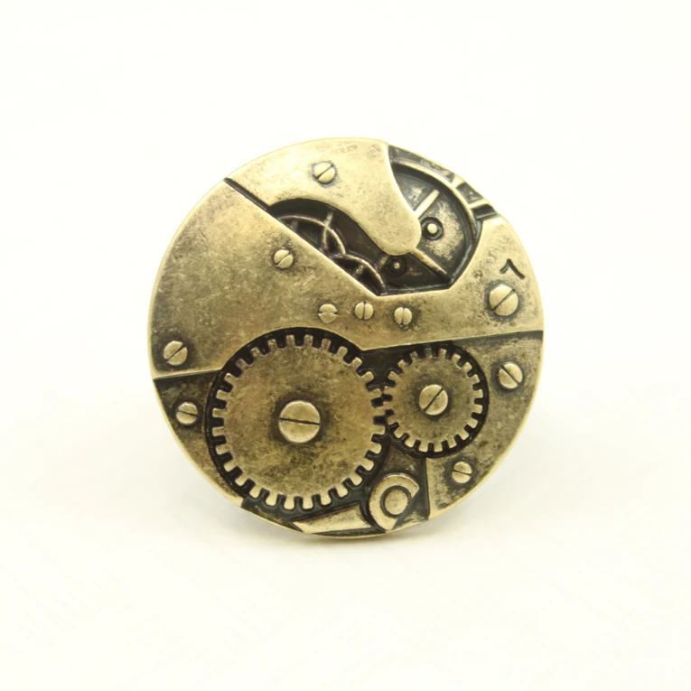 Fashion accessories vintage big gear ring female male finger punk | Украшения и аксессуары