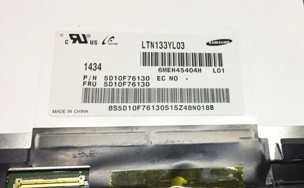 IPS Матрица для ноутбука 13 3 &quotLTN133YL03-L01 FRU 5D10F76130 LTN133YL03 L01 3200X1800 глянцевый