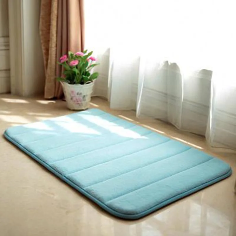 bathroomrug bathroom mat absorbent rug long hair memory cotton cover kitchen door floor tapis salle de bain | Дом и сад