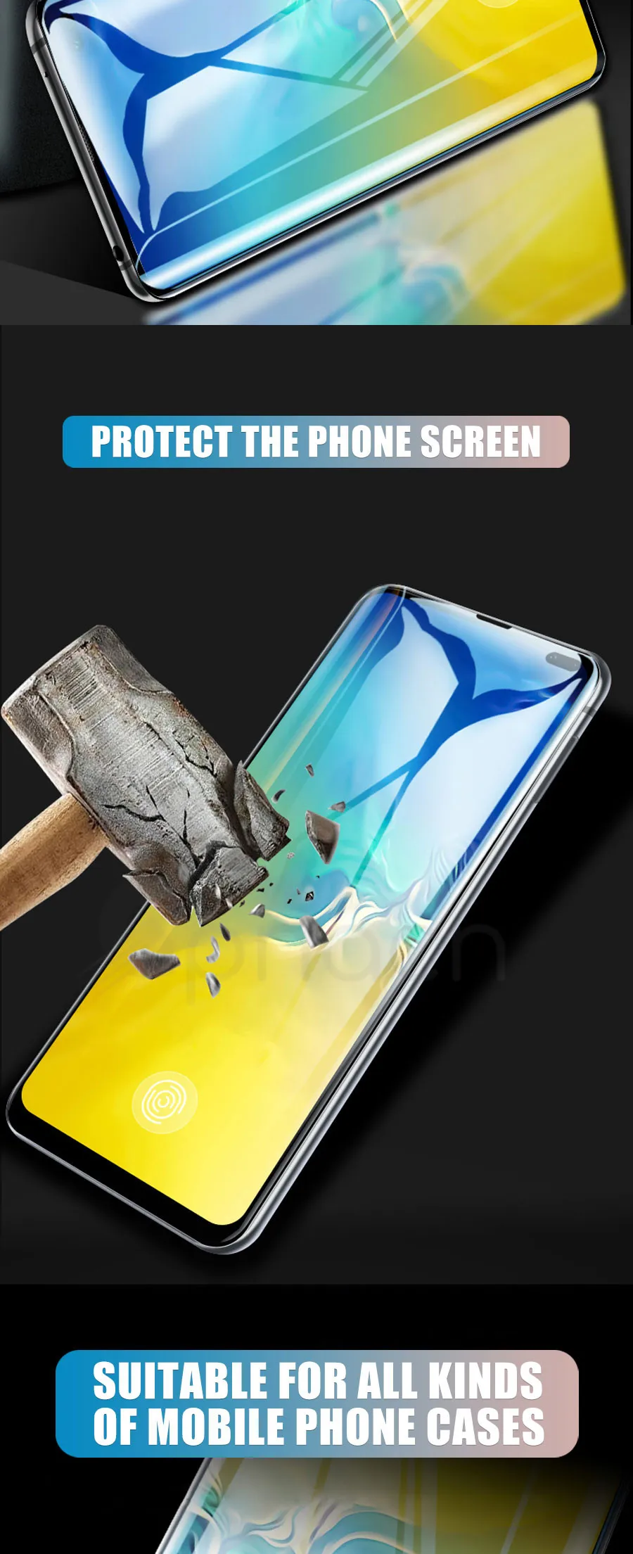 30D Защитное стекло для samsung Galaxy S10 S9 S8 Plus S10e Note 8 9 S7 Edge, закаленное защитное стекло, чехол