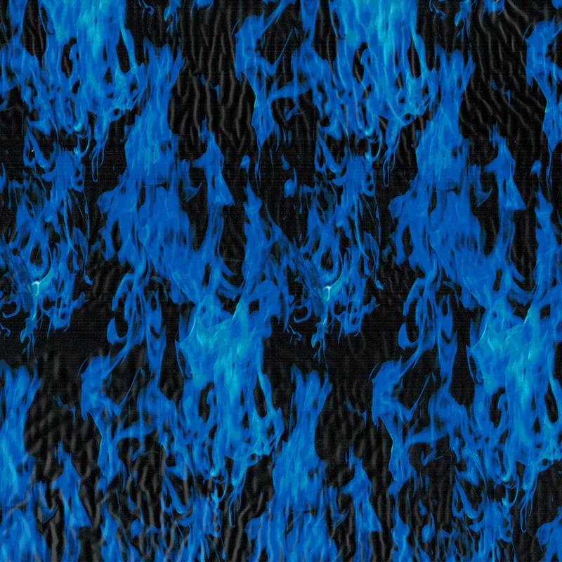 

0.5*10m Free shipping CSKW048-2 width 50cm x 10m 5Sqm blue flame pattern hydrographic printed film water transfer film