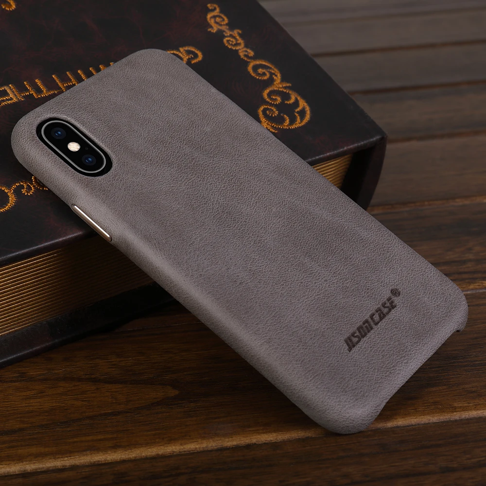 Jisoncase, кожаный чехол для телефона, для iPhone XS, роскошный бренд, чехол для телефона, противоударный, ультра-тонкий, 5,8 дюймов, приталенный Чехол s, новинка