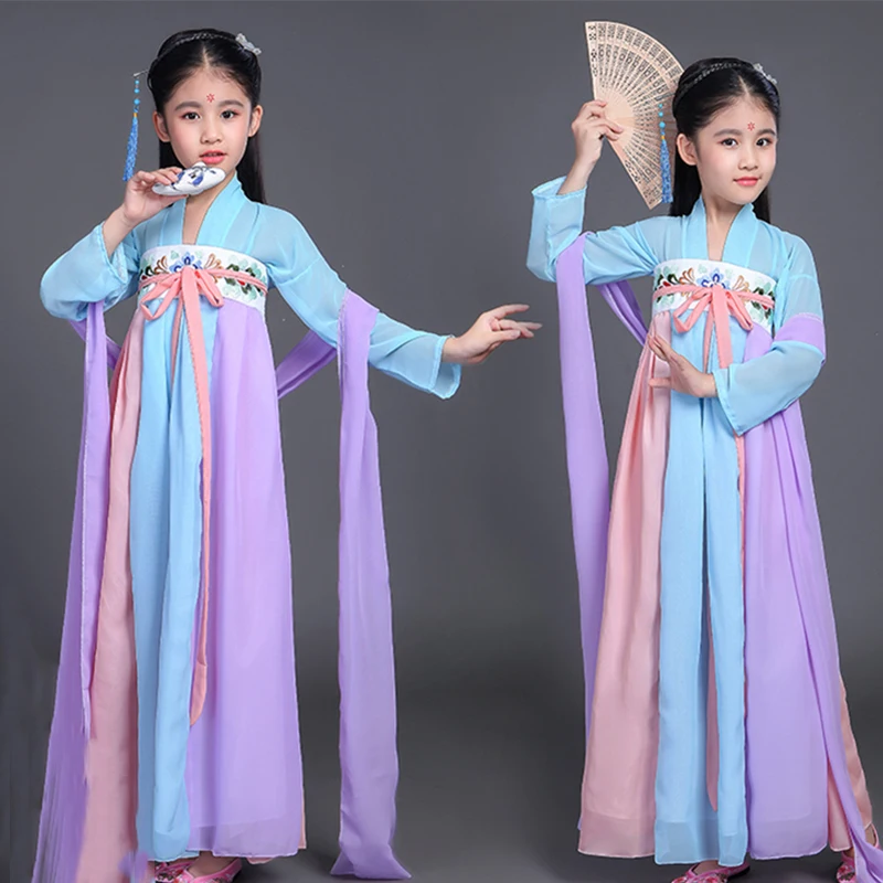 Сказочное платье детская одежда старинный костюм китайское винтажное