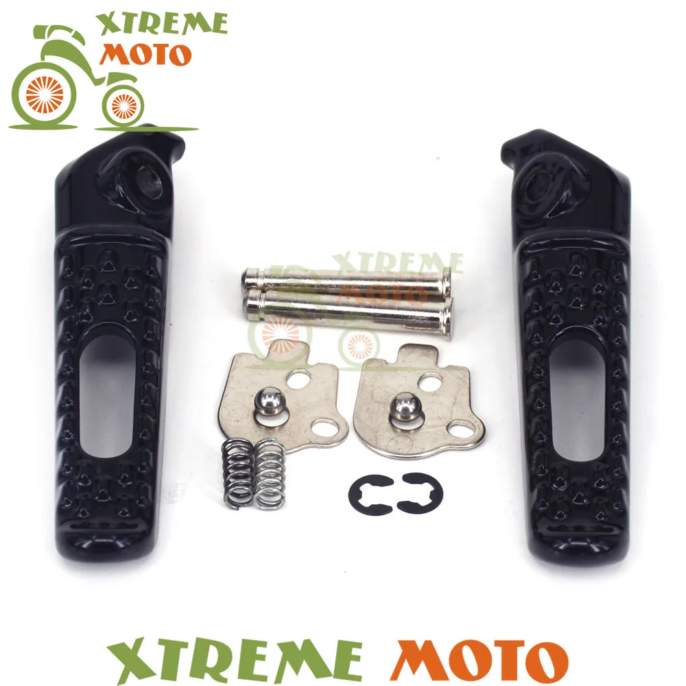 Черная легированная задняя подставка для ног подножники педали и кронштейн