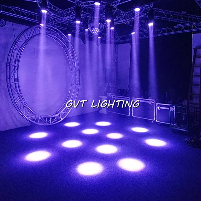 RGBW 4в1 7x12 Вт Zoom LED Mini Wash/Beam Light DMX512 Moving Head Профессиональный DJ диско бар Вечеринка шоу