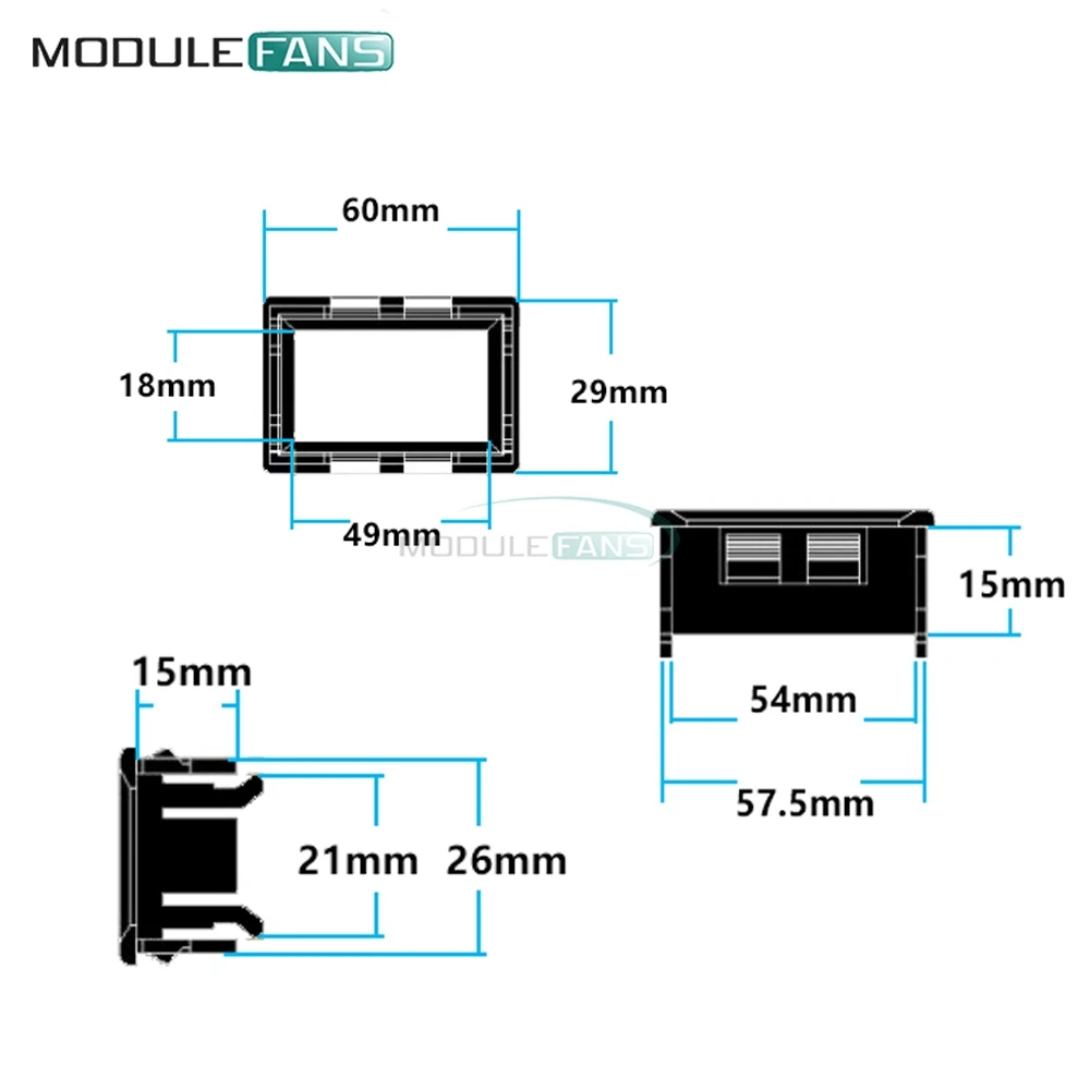 Модуль реле времени с двойным дисплеем 12 В постоянного тока задержкой