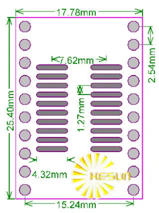 TSSOP20 SSOP20 MSOP20 SOP20 20 Pin IC адаптер розетка/адаптер пластина PCB подходит для розетка 100