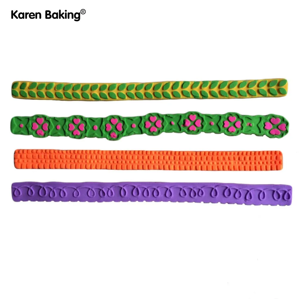 Different Kinds Design 3D Silicone Cake Fondant Lace Mould Tools Cookware Dining Bar Non-Stick Decorating C273 |