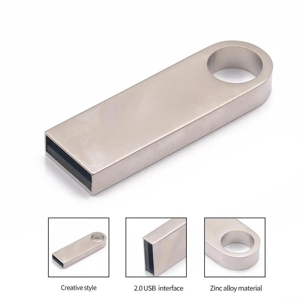Мини USB 2 0 карта памяти 1 Гб ГБ 4 8 16 32 флеш-накопитель умственная серебристая ручка
