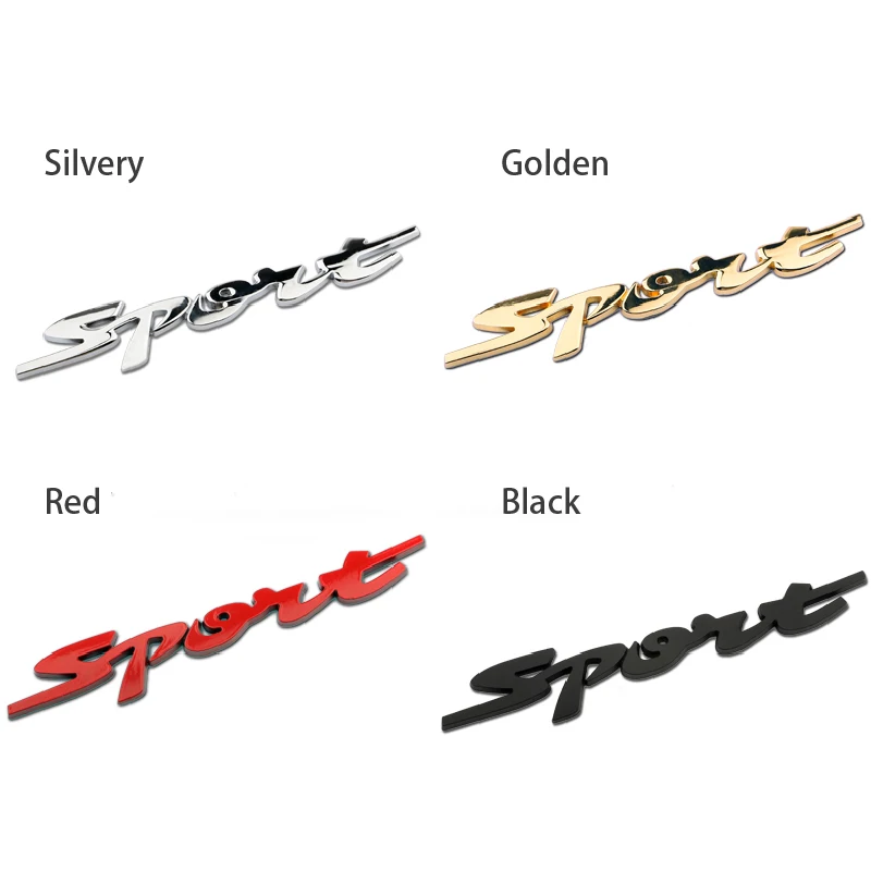 1 шт. 3D металлическая Спортивная хромированная эмблема автомобильный значок