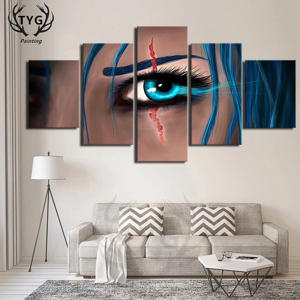 LOL игровой постер Катарина голубой глаз Прямая поставка TYGModular картинки настенные