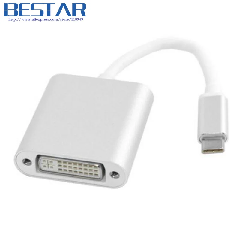 Адаптер USB 3 1 Type-C на DVI 1080p серебристый | Компьютеры и офис