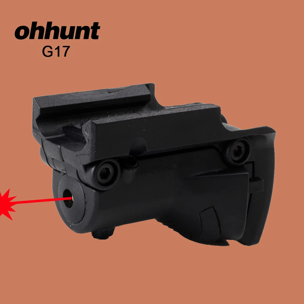 Тактический красный лазерный прицел ohhunt G17 с рельсовым креплением Пикатинни для