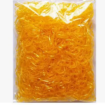 Orange 1500 шт./лот, 1,5 см, резинки для волос для маленьких девочек, разноцветные резинки для волос, аксессуары для волос - Цвет: Orange