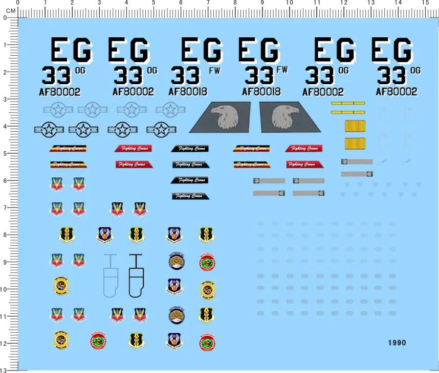 Деталь Up 1/48 USAF US Air Force F 15 Eagle 15A Fighter Модель Набор наклеек|Наборы для сборки моделей|