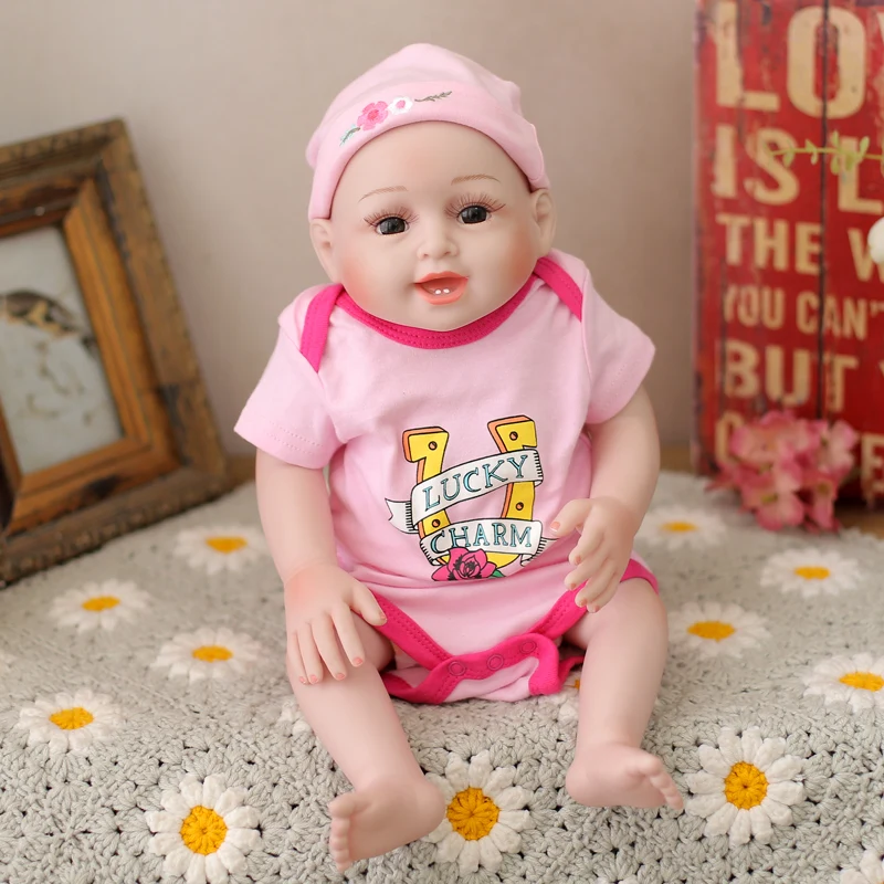 40 см силиконовая кукла для новорожденных Реалистичная виниловая детей подарок