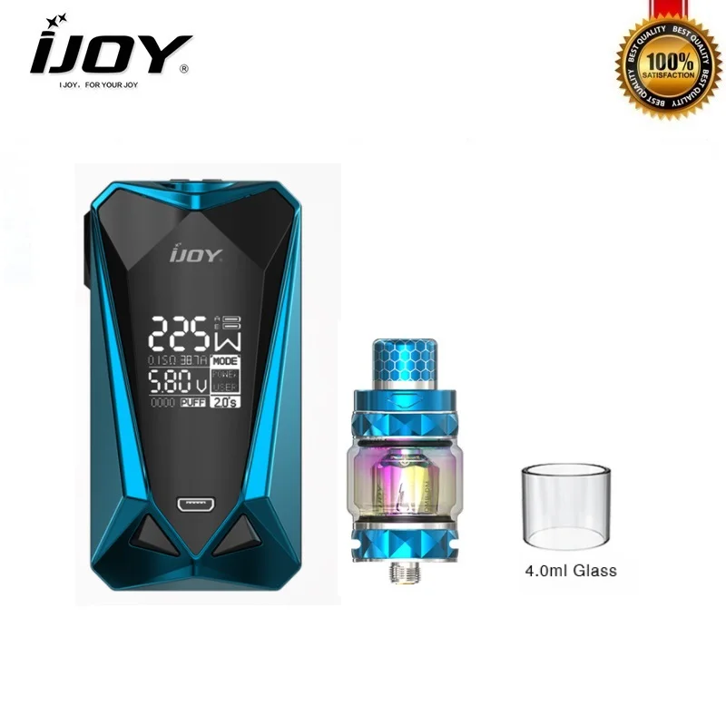 Оригинал IJOY Алмазный Мини комплект 225 Вт с миллисекундным огненным бриллиантом