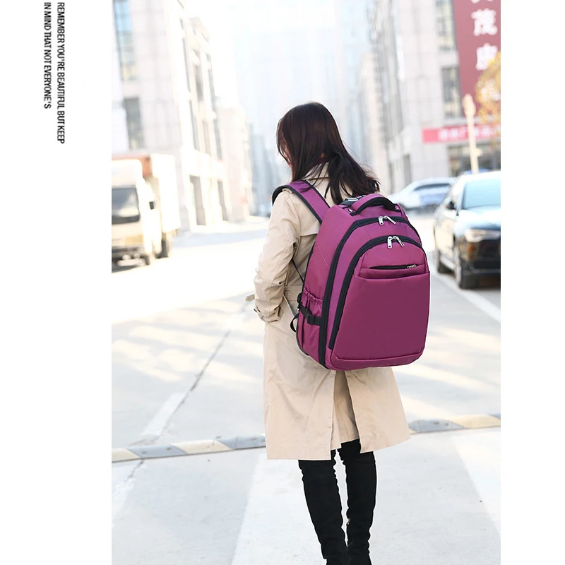 Мужской и Женский однотонный рюкзак из ткани Оксфорд дорожная сумка на колесиках