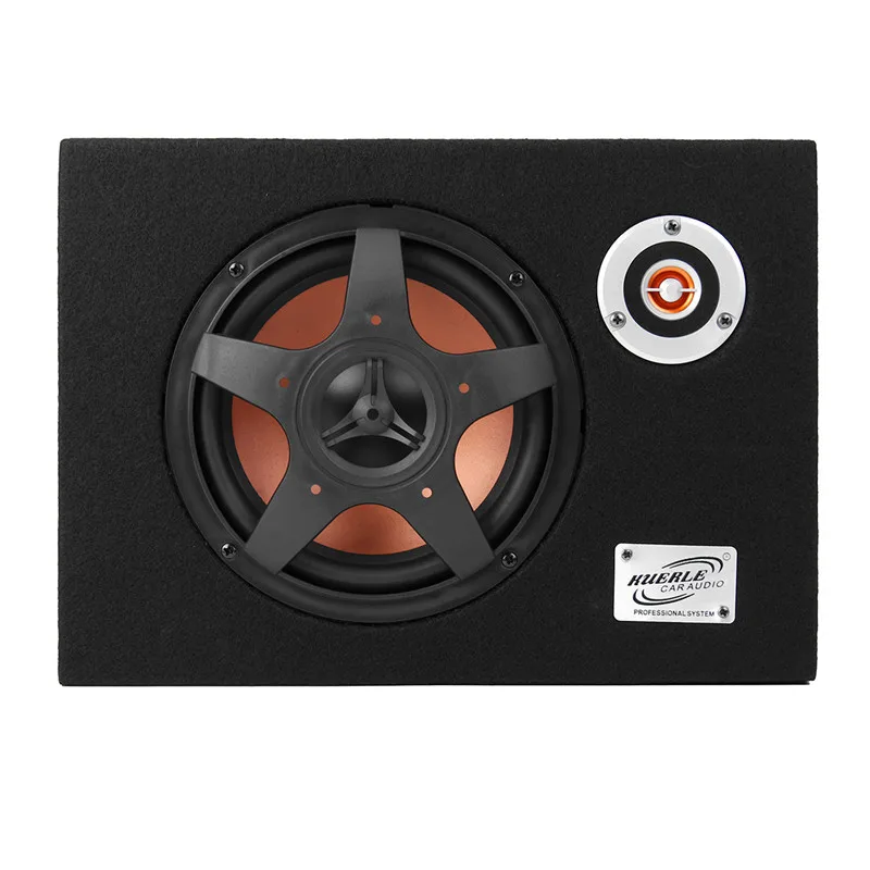 Автомобильный сабвуфер 8 дюймов 480 Вт 12 В тонкий динамик под сидением 21 мм