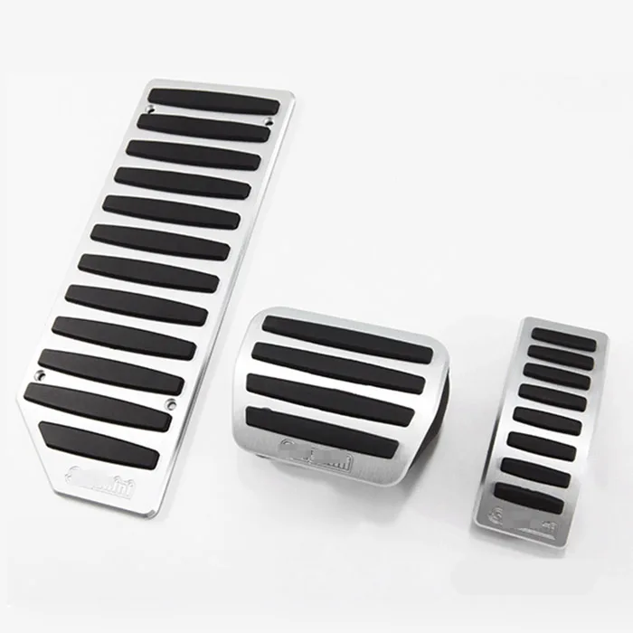 3 шт. алюминиевый нескользящий чехол для педали газа тормоза VW Polo 2010 2016 AT|brake pedal