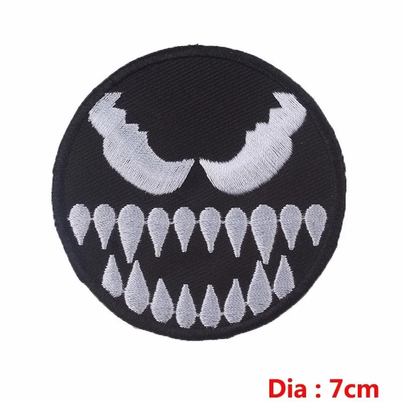 PE3426CT Prajna фильм Веном вышивка моральные нашивки значки Diy Одежда патч Железный На Спартанский воин солдат Дэдпул Мода Diy H - Цвет: PE3426CT
