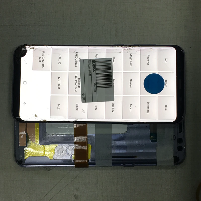 Хорошо функциональный ЖК дисплей с точкой для Samsung Galaxy S8 S8Plus стекло/средняя рамка