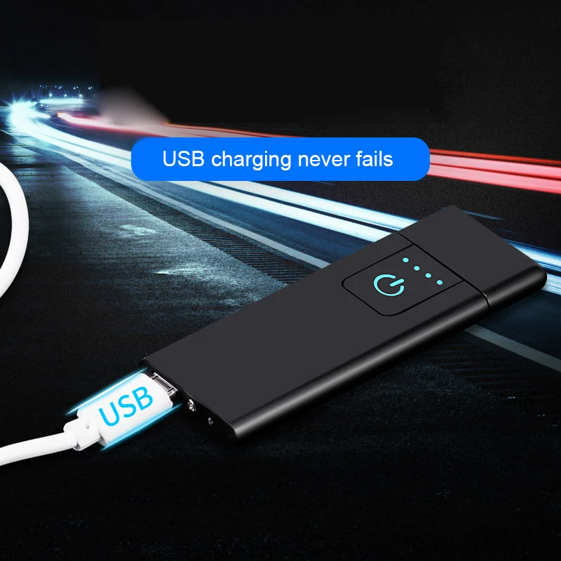 Электрический USB Перезаряжаемый беспламенный Тесла катушки сигареты двойной зажигалка