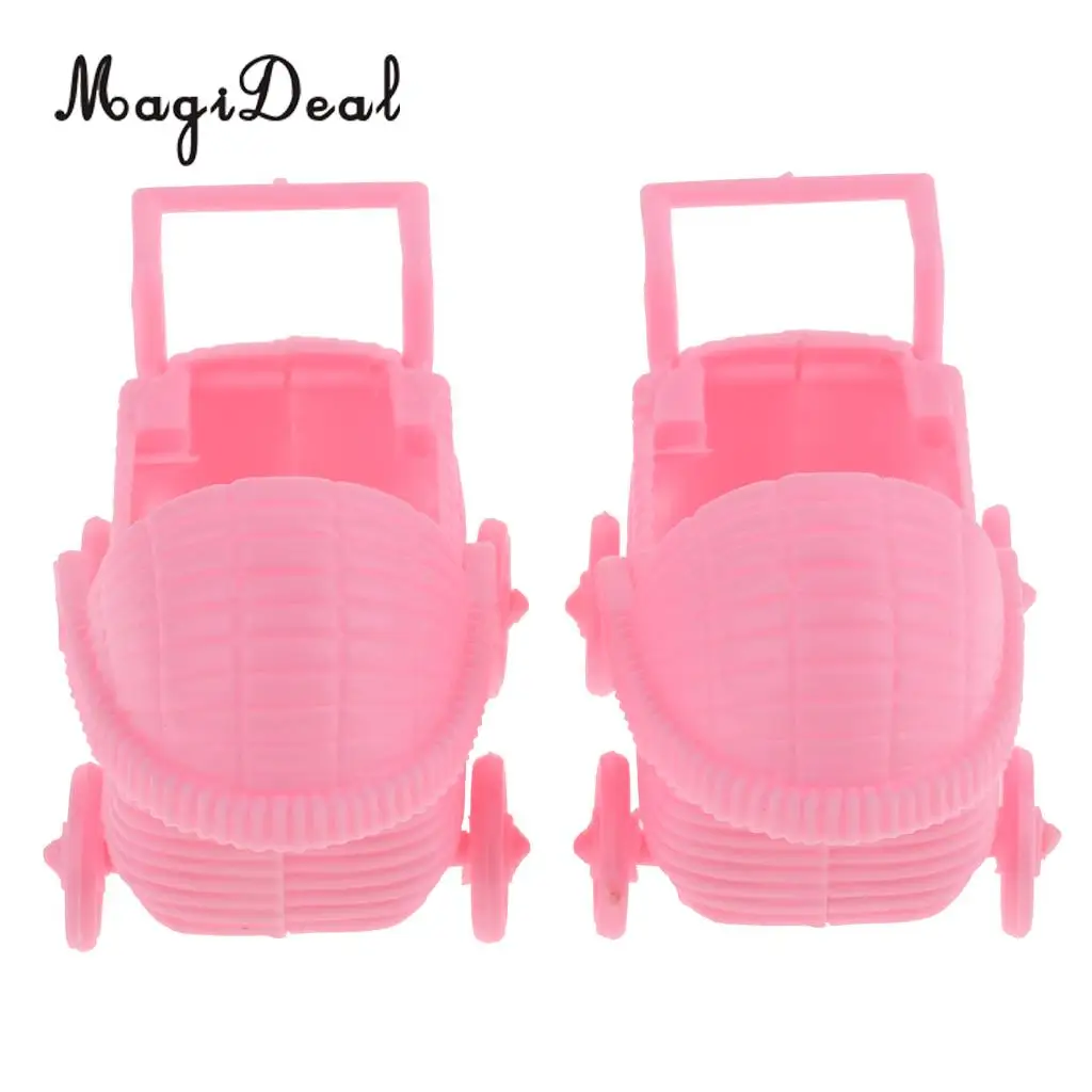 MagiDeal 12 шт./компл. Пластик детскую коляску Baby Shower вечерние пользу украшения стола розового и голубого цвета
