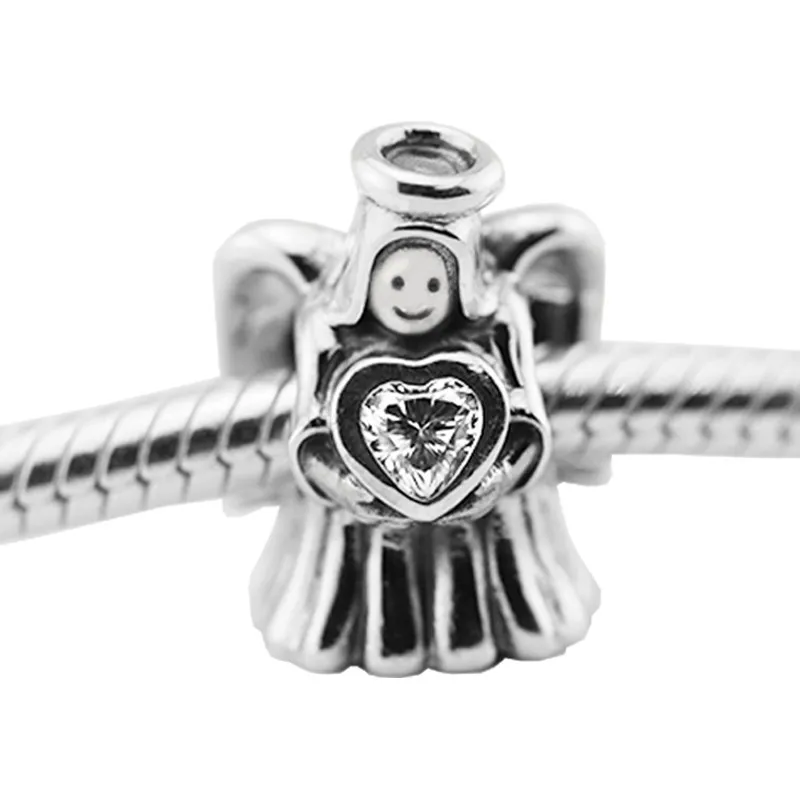 

Authentic 925 Sterling Silver Angel of Love Charms Fit Original Pandora Bracelets for Women Beads for Jewelry Making kralen