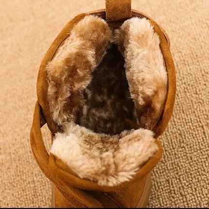 Новинка зимы 2019 Детская теплая бархатная обувь с хлопковой подкладкой Теплые