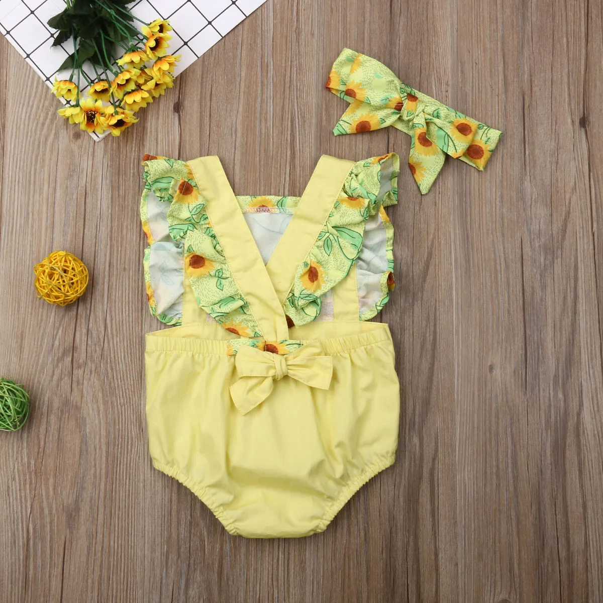 Одежда для новорожденных девочек сезон: весна–лето цветочный очаровательный