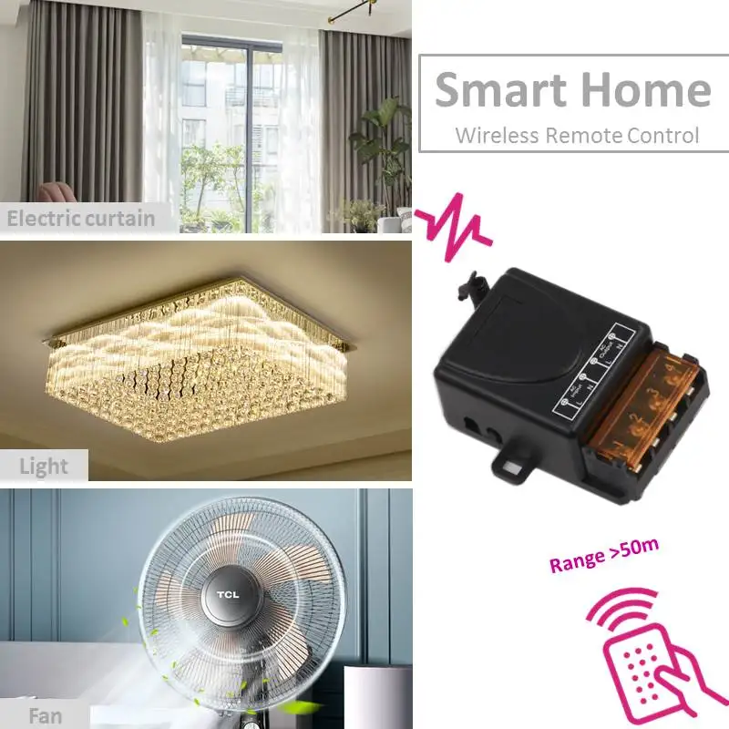 433 МГц беспроводной универсальный пульт дистанционного управления AC220V 30A 1CH rf