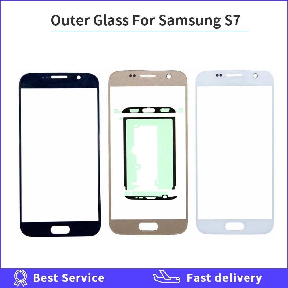 Новинка внешнее стекло для samsung galaxy S7 G930 G930F сенсорный экран Переднее Внешний