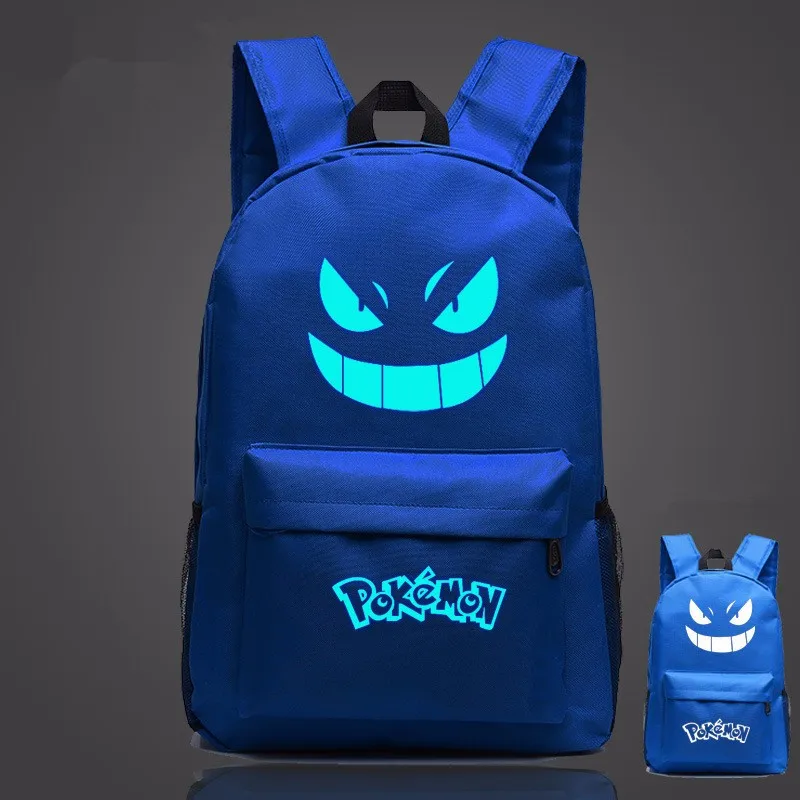 Pouplar рюкзак с подсветкой и принтом Pokemon Go рюкзаки Gengar школьные сумки для девочек