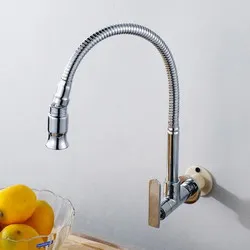 Высокое качество одной холодной воды настенный Площадь кухни кран
