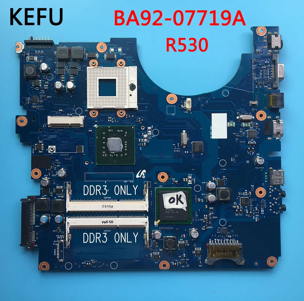 KEFU BA92-07719A BA92-07719B материнская плата для ноутбука samsung NP-R530 R530 BREMEN-UL BA41-01223A
