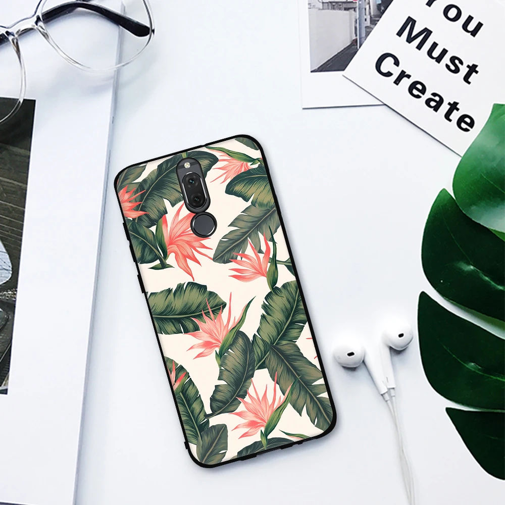 Черный ТПУ чехол для телефона huawei P20 P10 Pro mate 10 Lite P8 P9 Lite для Honor 8 9 Lite Y9 Enjoy 8 Plus чехол с кошками - Цвет: 06